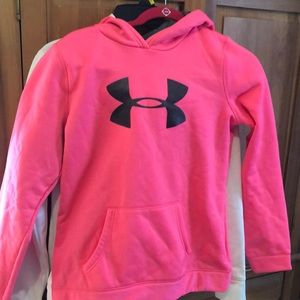 Under Armour hoodie hot pink